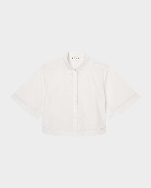 Ladder Embroidered Poplin Shirt